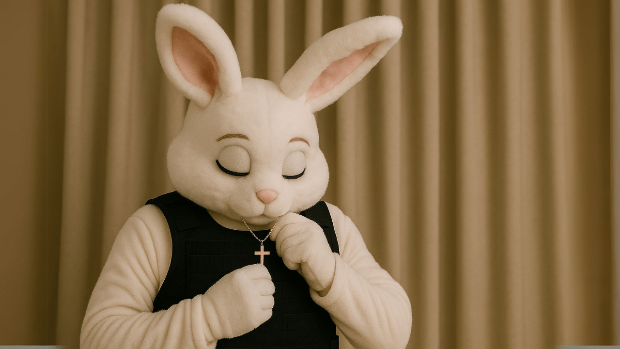 Easter Bunny Prepares for White House Egg Hunt by Donning Bulletproof Vest, Making Peace With His God